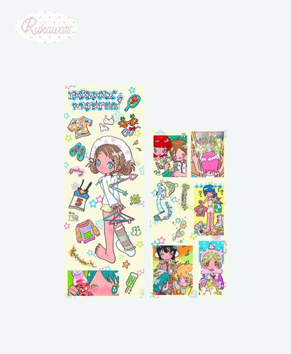 Rukawaz - The four seasons roll sticker kiss cut tape