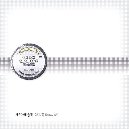 Snooze Kittens - check black masking tape
