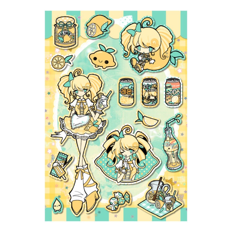 yamyam - lemon sticker