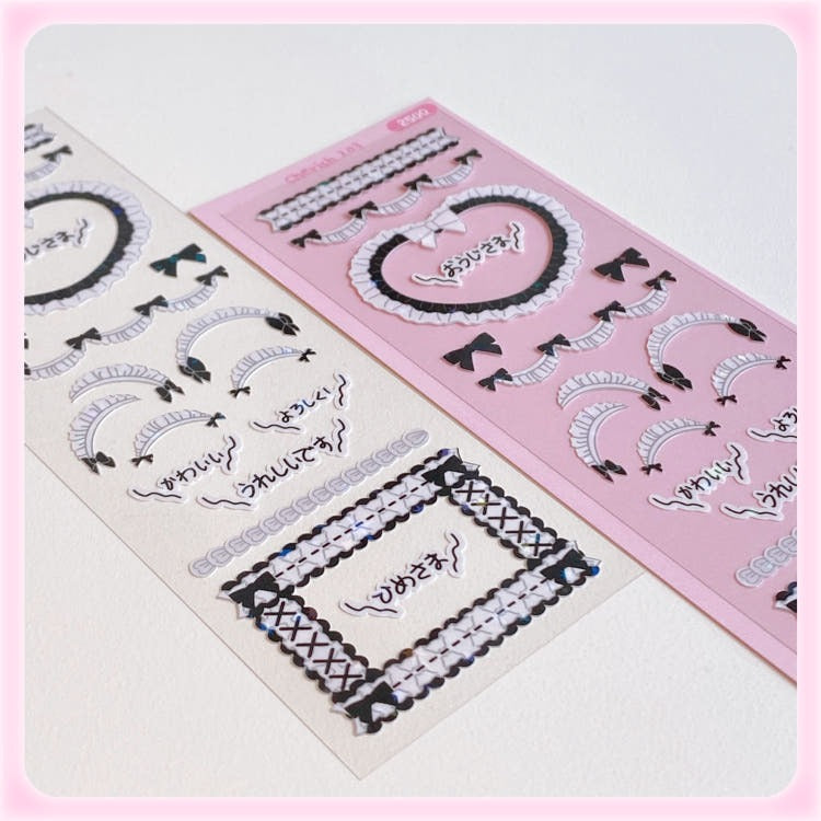 cherish 203 - ribbon sticker