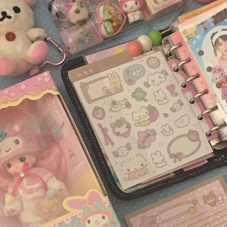 munyu - labubu sticker sheet