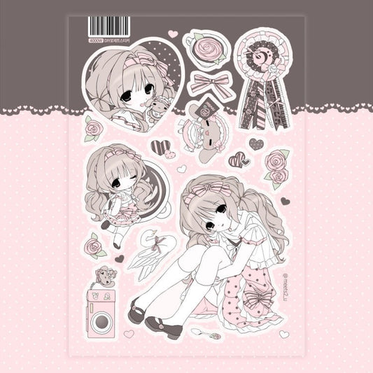 meetsu - DIY rosette pink sticker