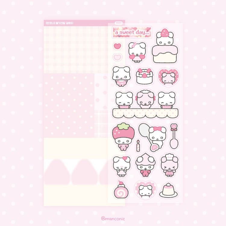 manconiz - strawberry cream sticker