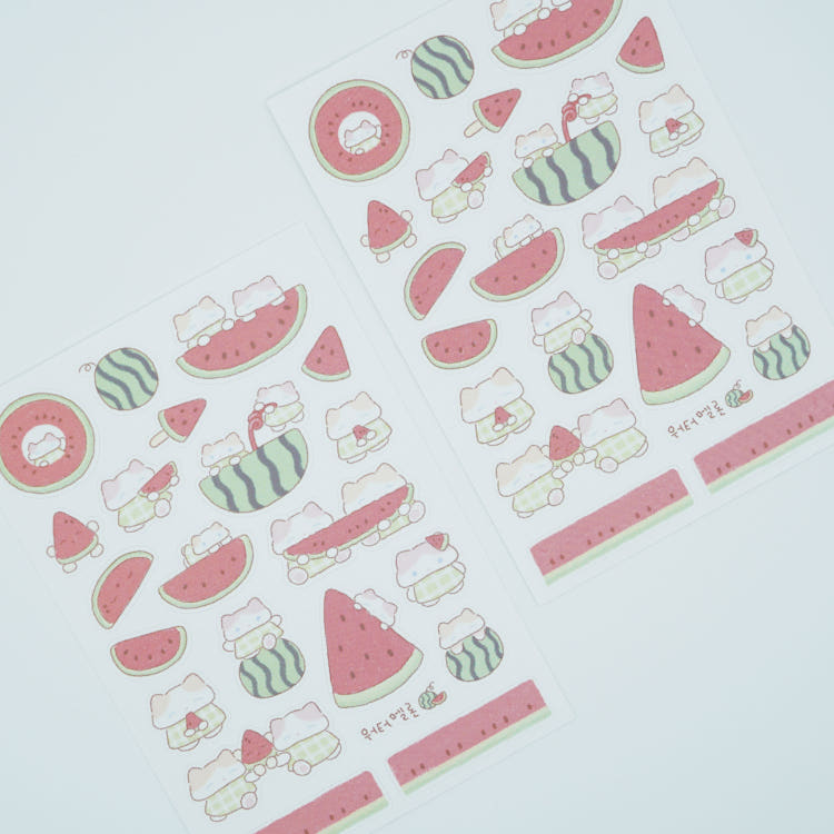 fluffyboo - watermelon sheet sticker