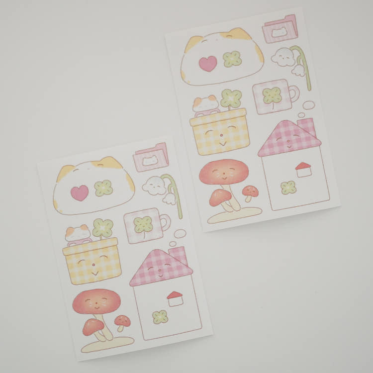 fluffyboo - smiles bring you luck sheet sticker
