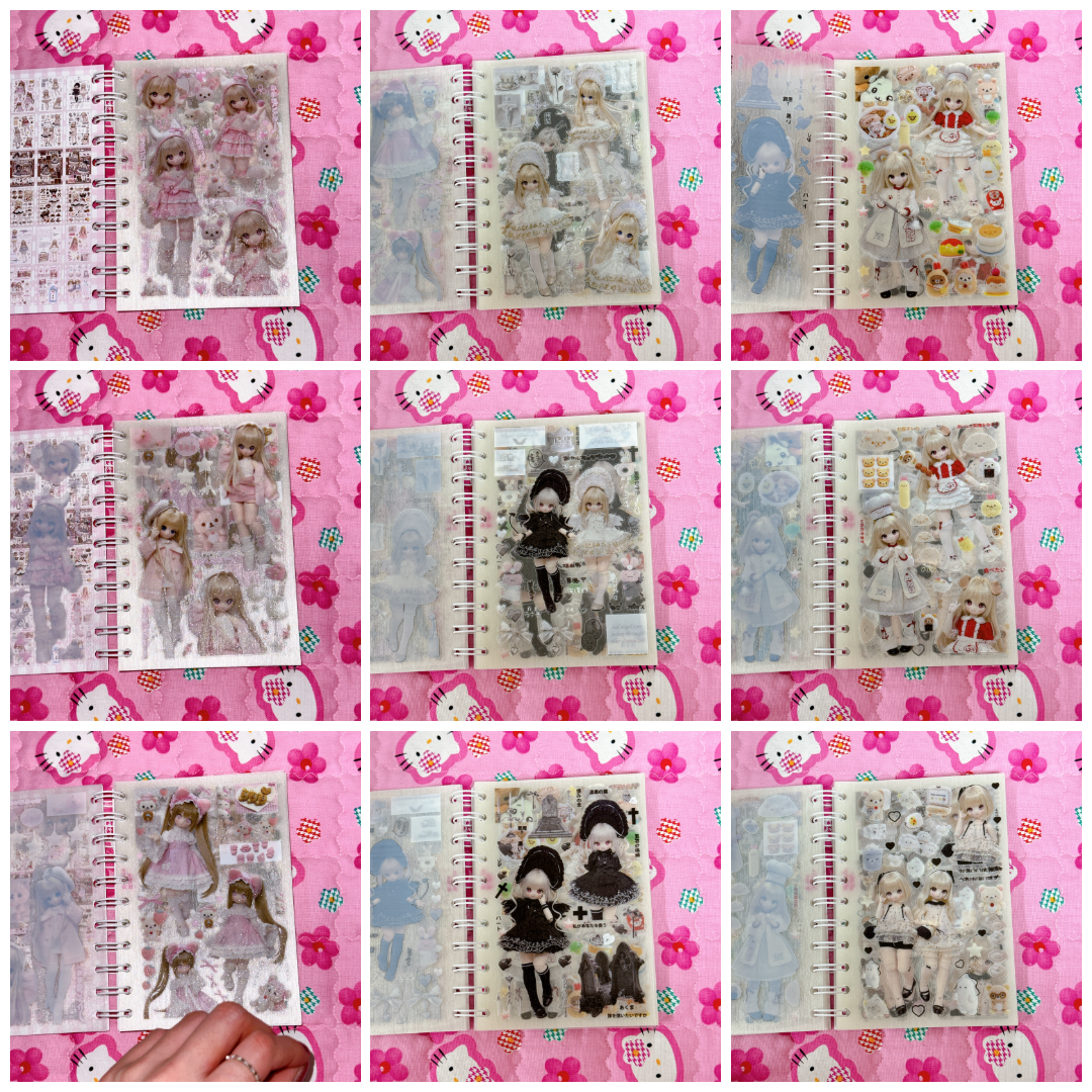 Sticker Book ♡ 30 pages (Full sandy glitter)