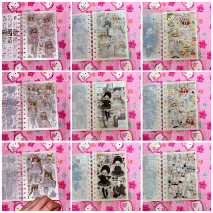 Sticker Book ♡ 30 pages (Full sandy glitter)