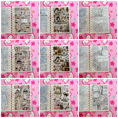 Sticker Book ♡ 30 pages (Full sandy glitter)