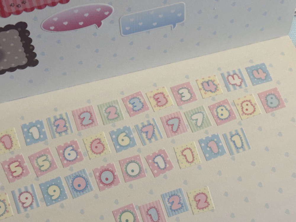 happiest fluffy shop - number kisscut tape