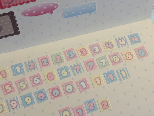 happiest fluffy shop - number kisscut tape
